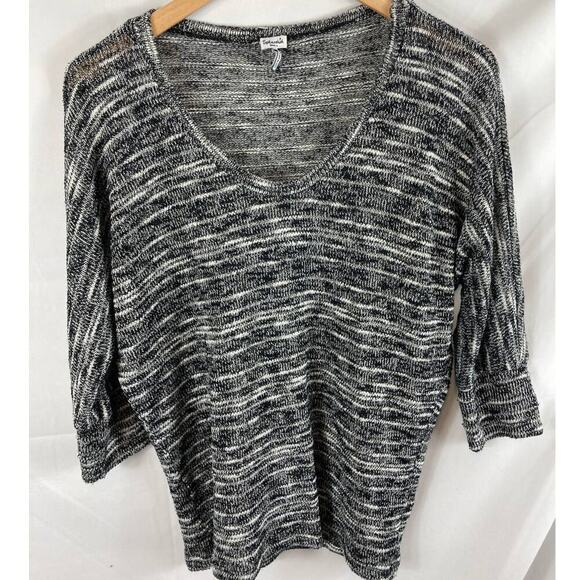 Splendid Spacedye Loose Knit 3/4 Sleeve Top Size Small - Picture 1 of 4